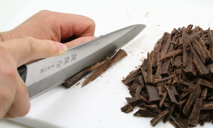 和風味キューブチョコレート手順画像,プレーンガナッシュ手順画像