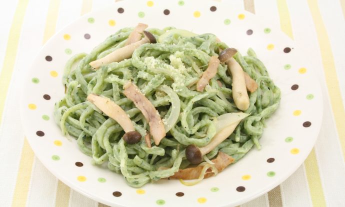 ほうれん草入り生パスタ手順画像