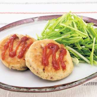 あじとおからのヘルシーバーグ