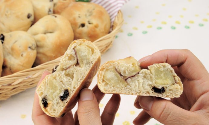 さつまいもとレーズン入りパン