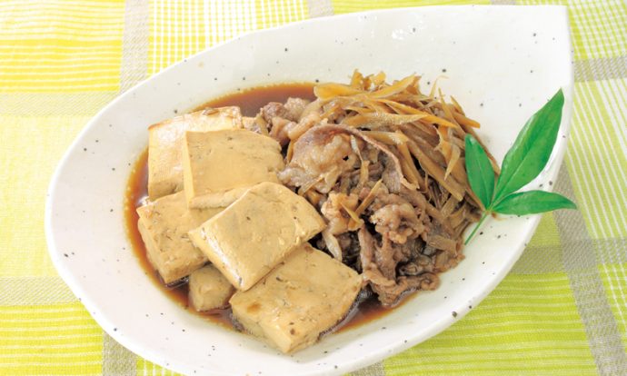 やわらかごぼうの肉豆腐