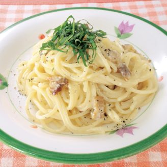 酒粕カルボナーラ