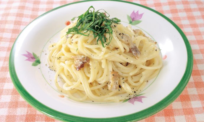 酒粕カルボナーラ