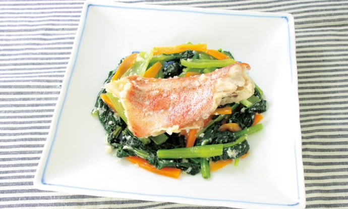 赤魚の塩こうじレンジ蒸し