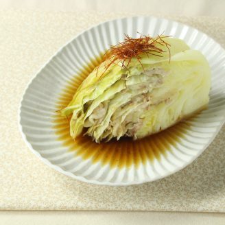 キャベツと豚しゃぶの重ね蒸し