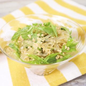 鶏ミンチの春雨サラダ