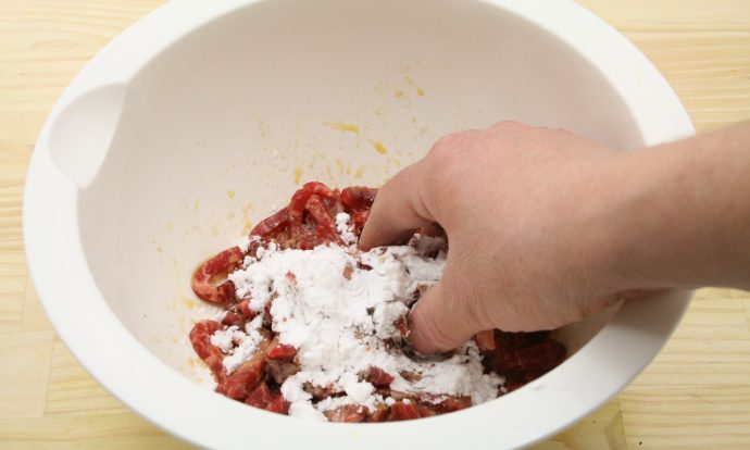 チンジャオロース手順画像