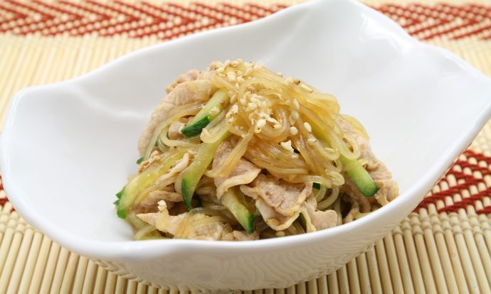 豚肉と春雨の中華風和え物