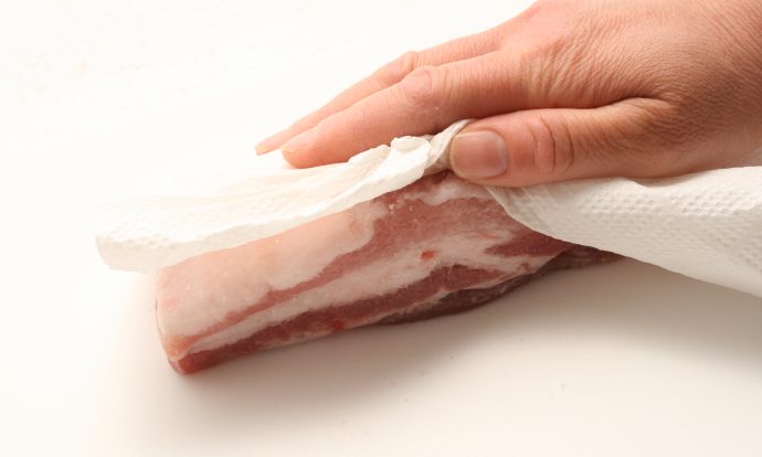 放牧豚バラでつくる基本の塩豚手順画像