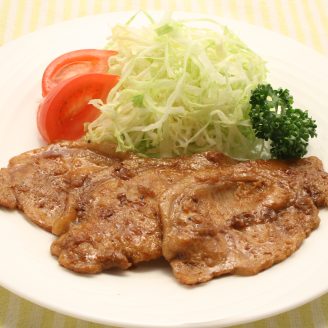 豚肉の生姜焼き　バルサミコソース