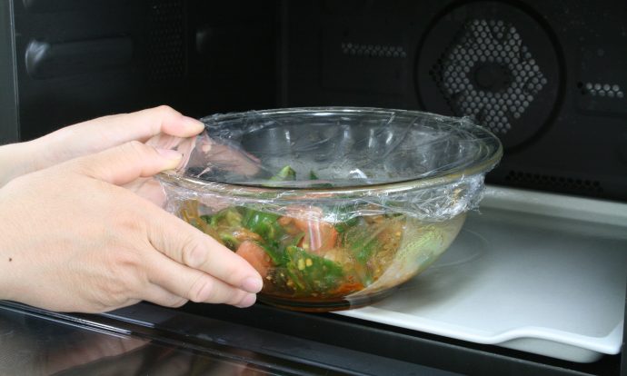 レンジでエビチリ手順画像