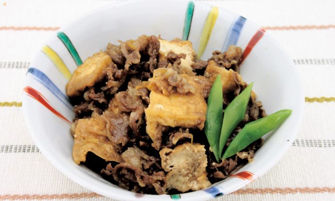 牛肉と厚揚げのしぐれ煮風