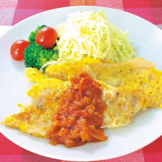 豚肉のピカタ トマトソース