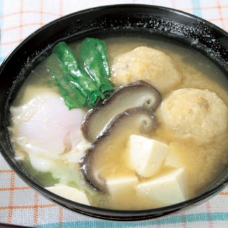 肉団子のとろ玉みそ汁