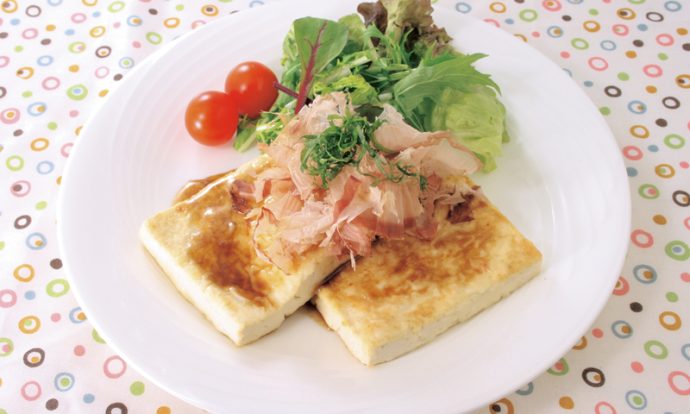 豆腐ステーキ バターぽん酢ソース