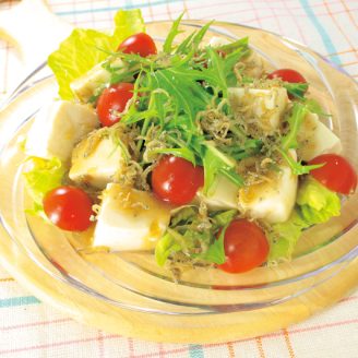 ちりめんの豆腐サラダ