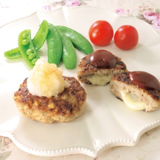 豆腐おろしハンバーグ＆チーズインハンバーグ