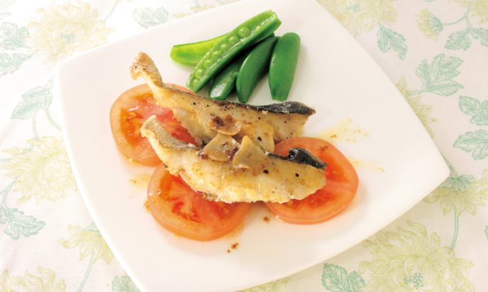 すずきの焦がしバターレモンソテー