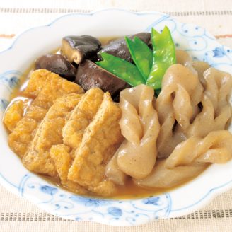 こんにゃくとあげの煮物