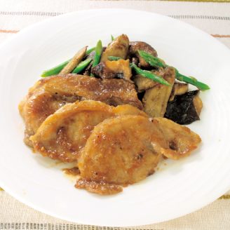 豚肉とごぼうの味噌しょうが焼