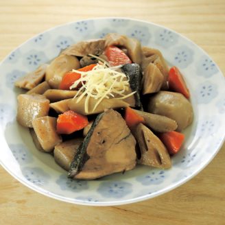 ぶりと根菜の筑前煮風