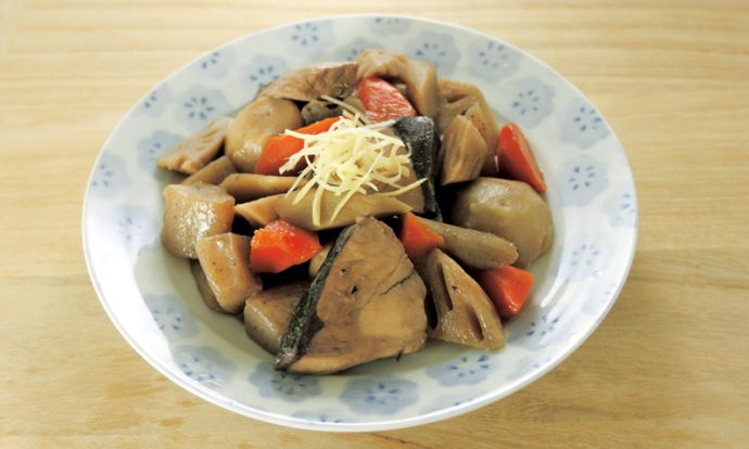 ぶりと根菜の筑前煮風