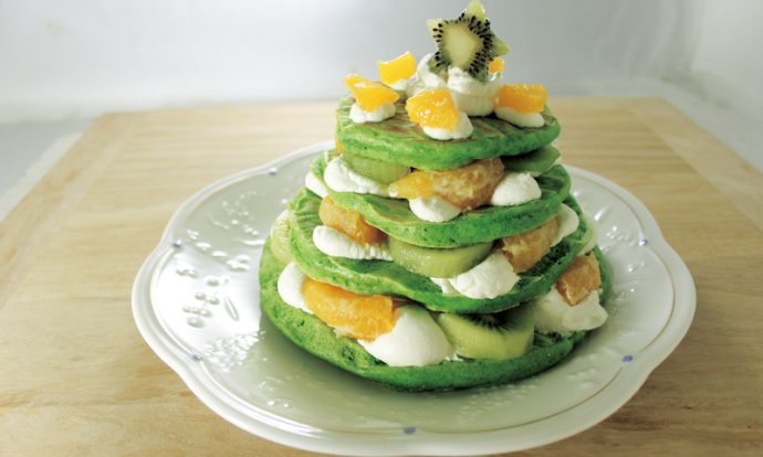 ほうれん草パンケーキツリー