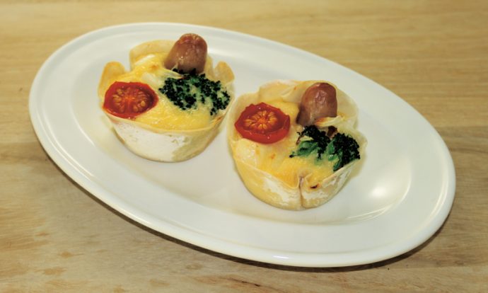 ウィンナーのミニキッシュ