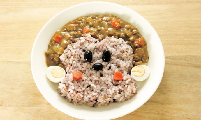 おさるさんの干支カレー