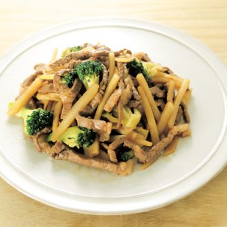 牛肉とじゃがいものオイスター炒め