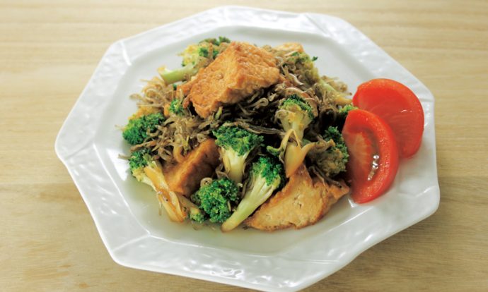 ブロッコリーとじゃこの中華炒め