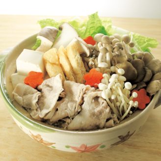 豚肉ときのこの元気鍋