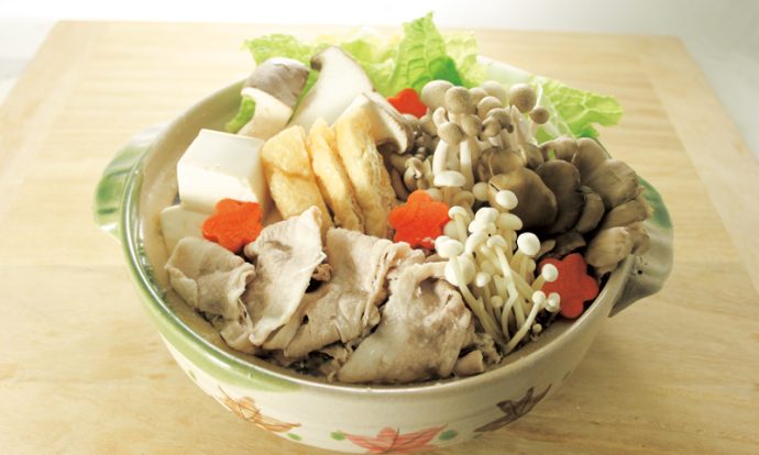 豚肉ときのこの元気鍋