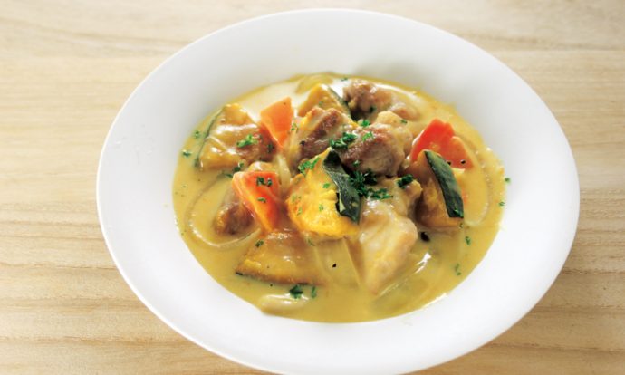 かぼちゃのコーンポタージュ煮