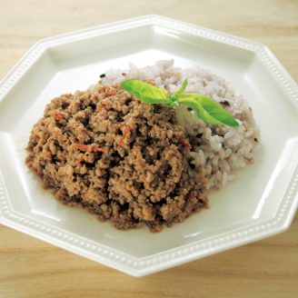 雑穀米でキーマカレー