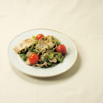 豚肉とピーマンのレモンジンジャー焼き