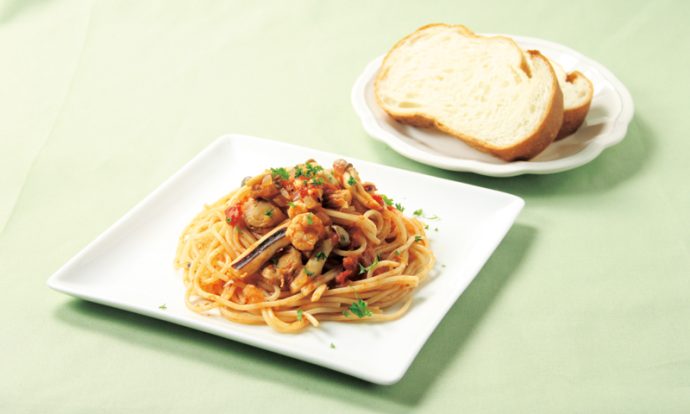 シーフードパスタ