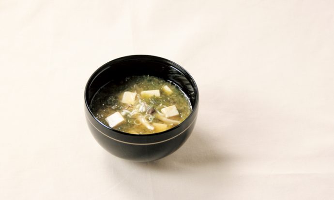 あおさと豆腐の味噌汁