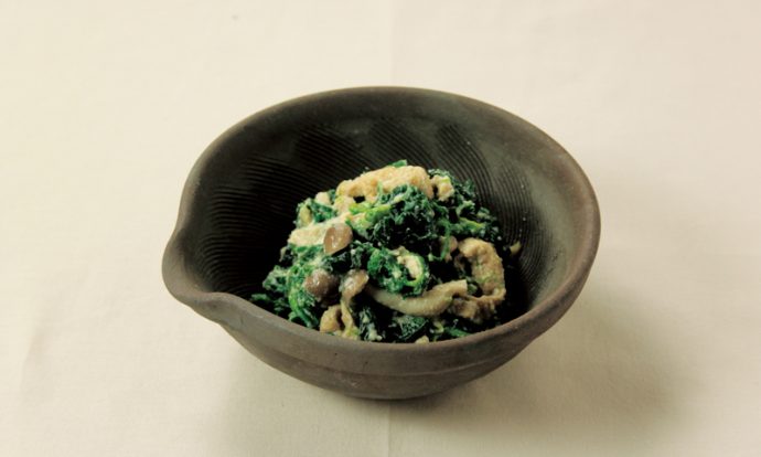 ほうれん草とあげの白あえ