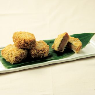 れんこんのわしたポークはさみ揚げ