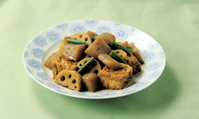 厚揚とれんこんの煮物