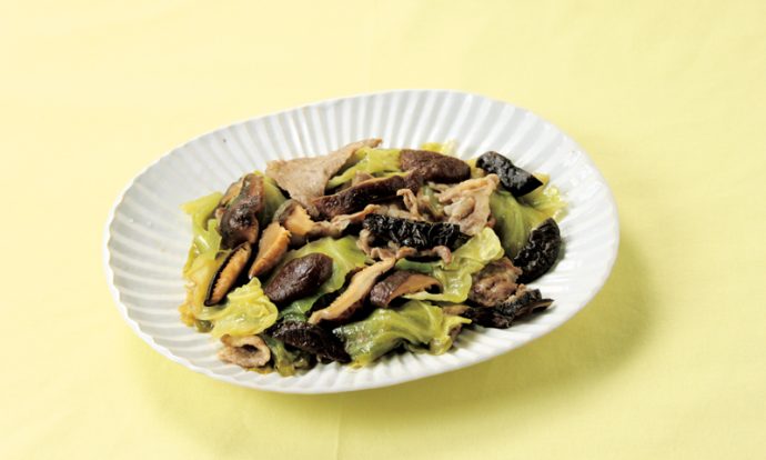 豚肉とキャベツと乾しいたけのくったり煮