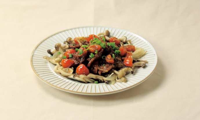 豚肉ときのこのしょうが焼き