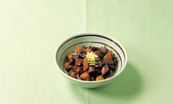 砂肝とこんにゃくの甘辛煮