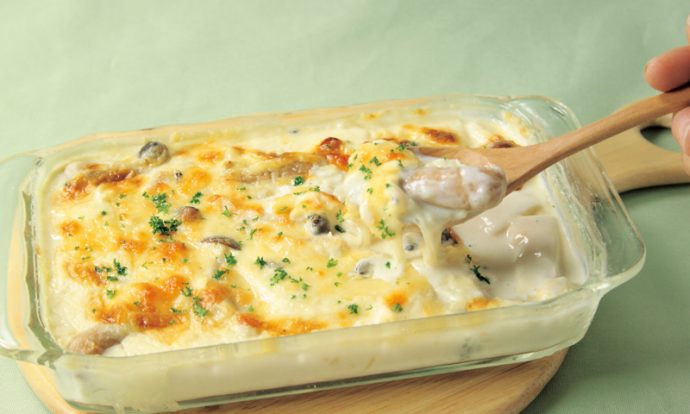 豆腐とウィンナーのグラタン