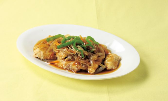 まかじき唐揚げのあんかけ