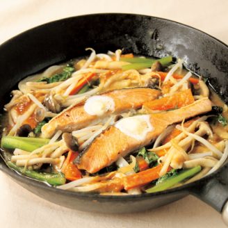 秋鮭のちゃんちゃん焼き風