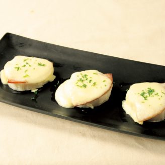 れんこんのハムチーズ焼き