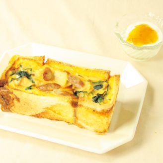 食パンキッシュ＆ヨーグルト
