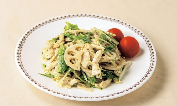 ささみとれんこんのデリ風サラダ